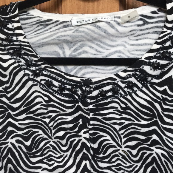 Zebra Print Cardigan - Picture 3 of 3